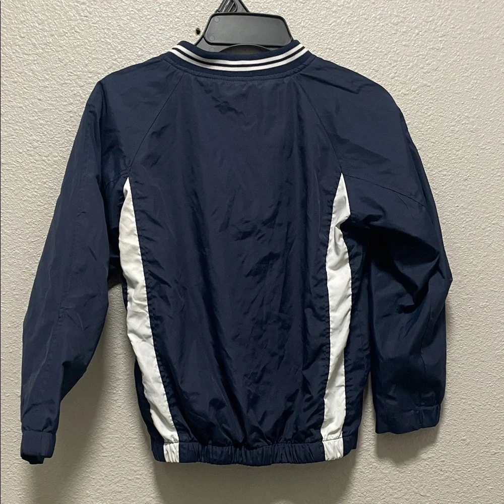 VTG Cleveland Indians Pullover Windbreaker Chief Wahoo Logo Navy Size XS - Picture 5 of 6